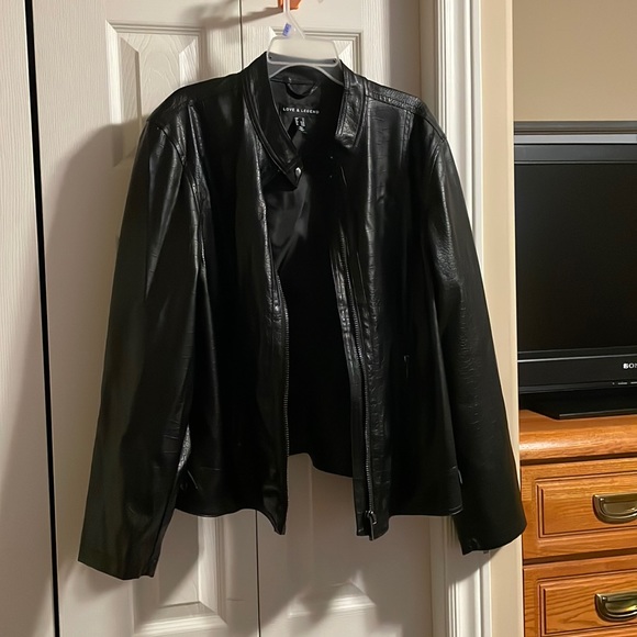 Love and Legend Great Condition Pleather Jacket - Picture 1 of 3